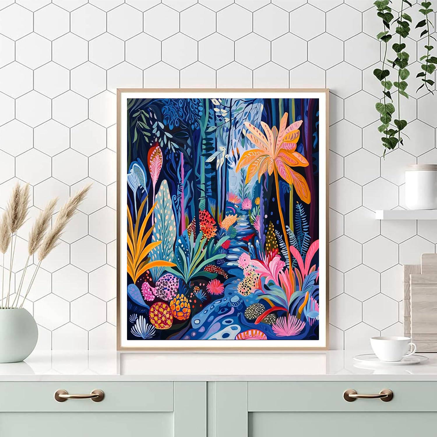 Salvador Dalí Inspired Cosmic Garden Exploration  Paint By Numbers Kits