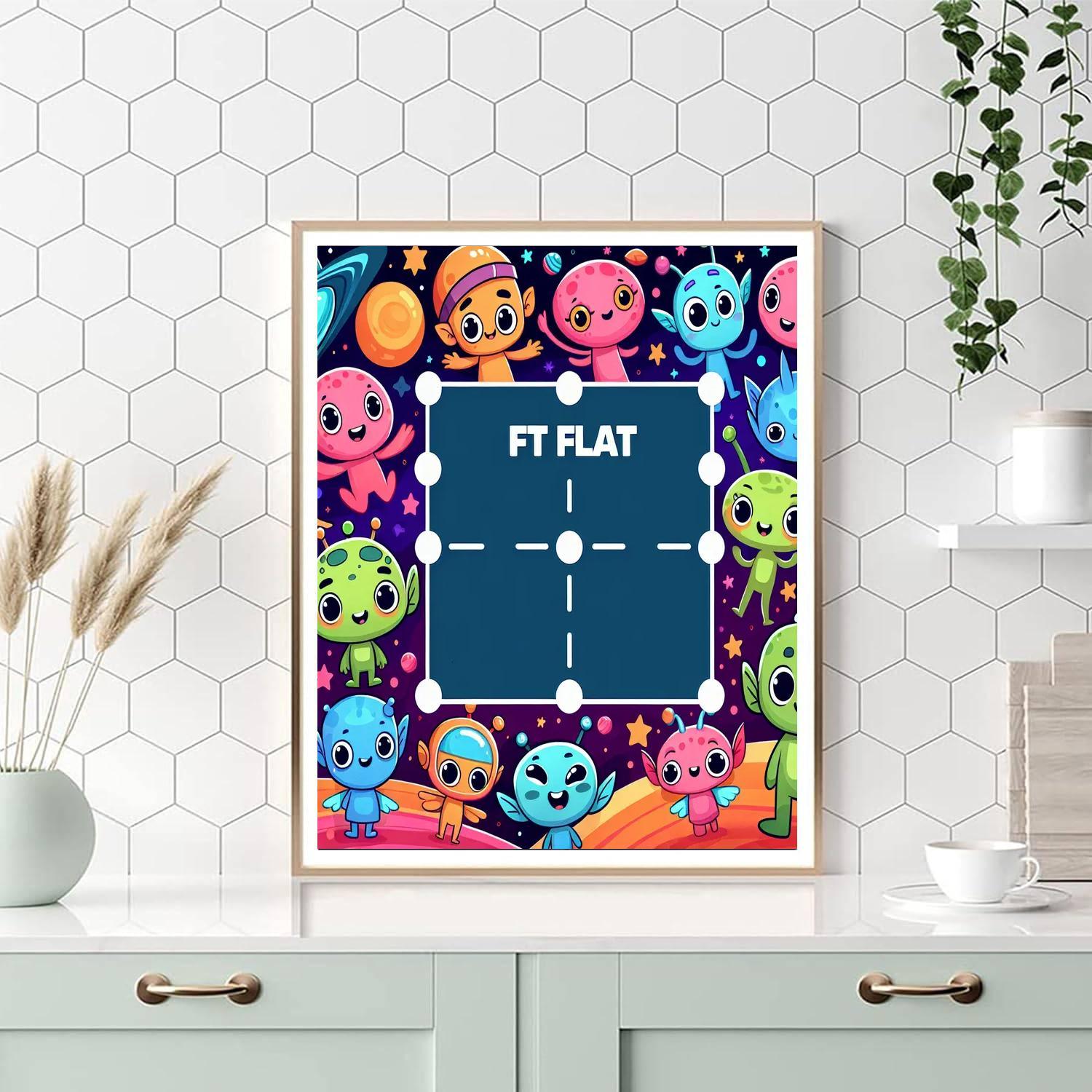 Space Aliens Friendship Paint By Numbers Kits