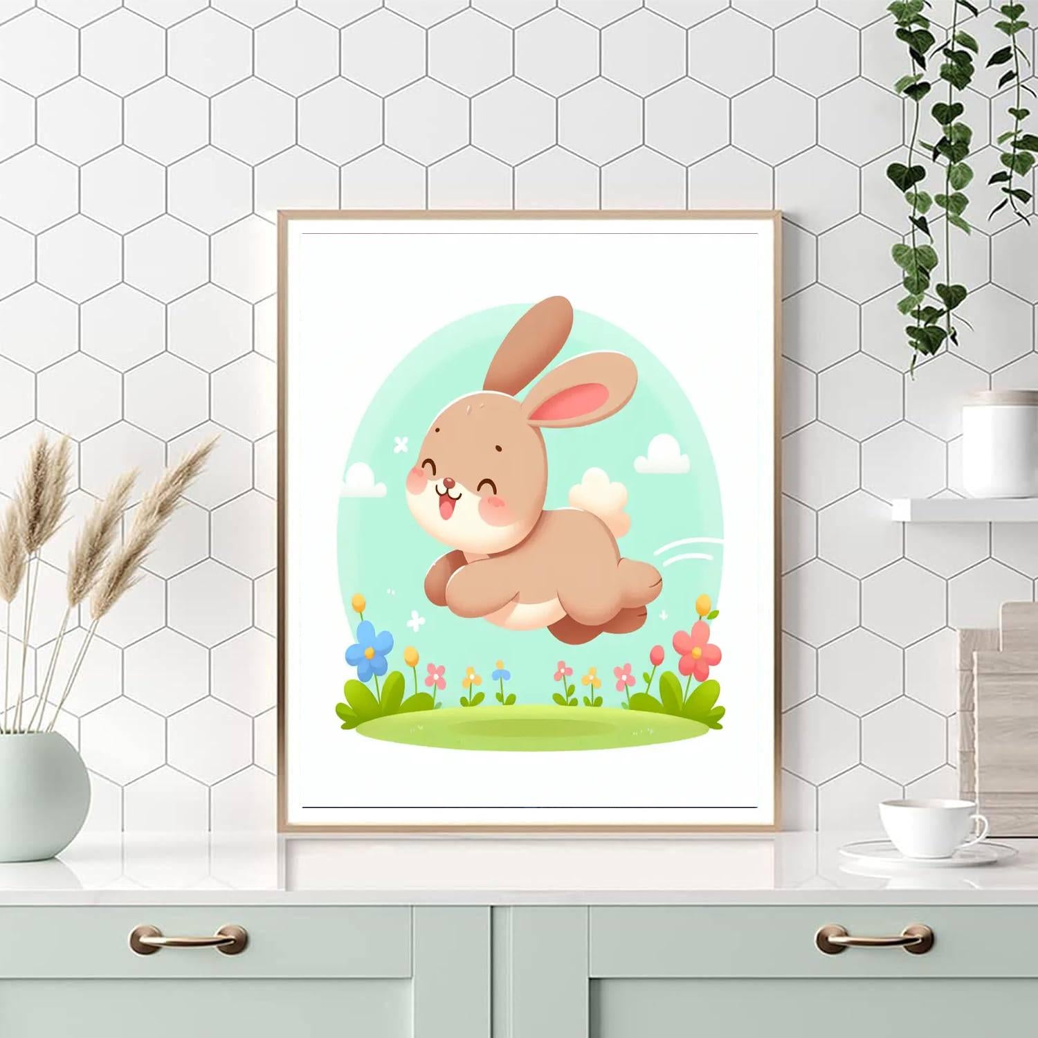 Energetic Bunny Painting By Numbers Kit