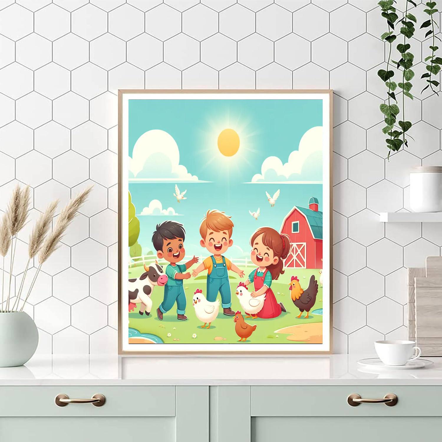 Sunshine On The Farm Paint By Number