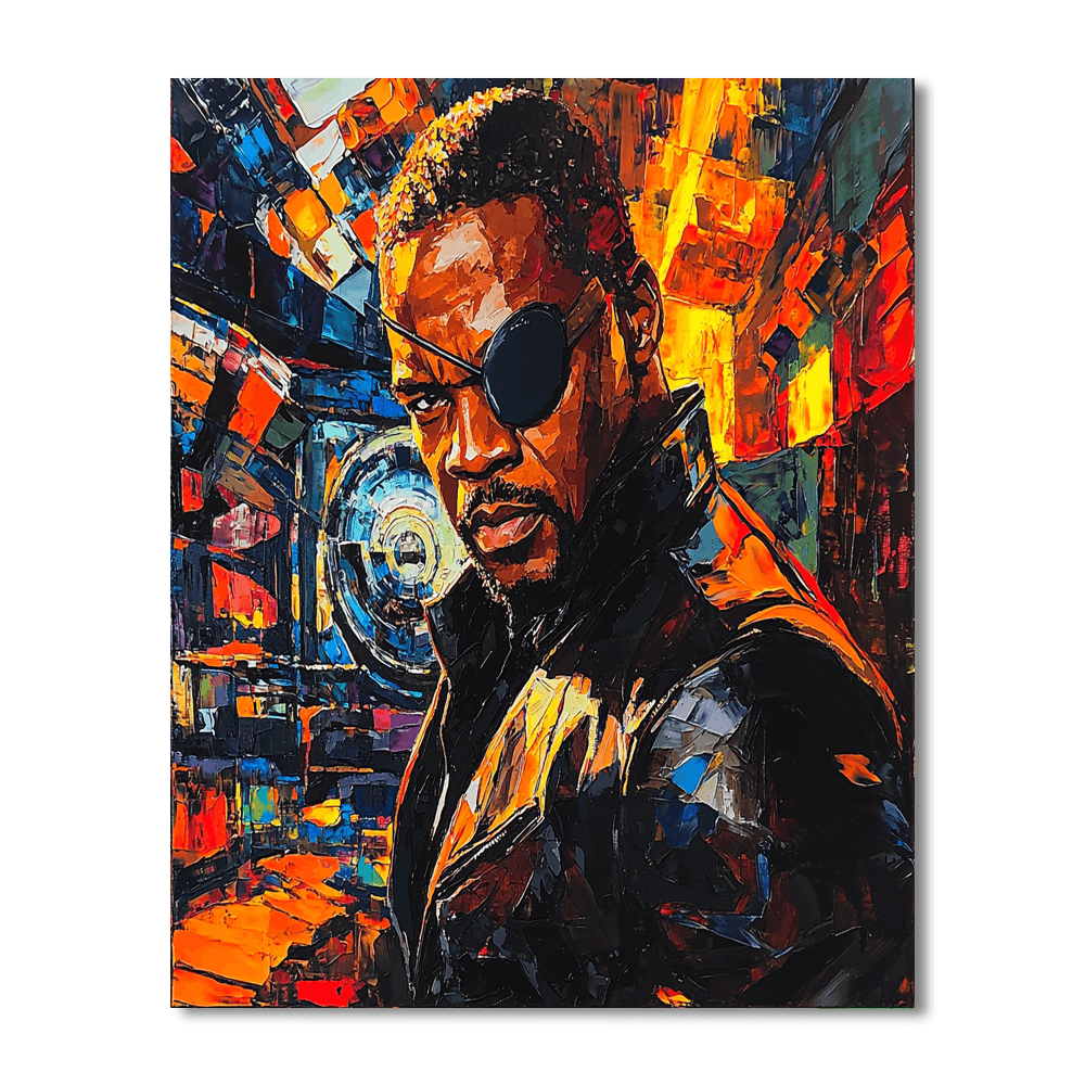 Samuel L. Jackson: The Commanding Voice Of Nick Fury DIY Paint By Numbers