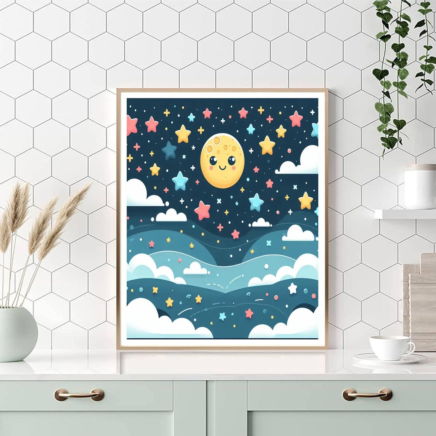 Whimsical Moonlit Night Paint By Number
