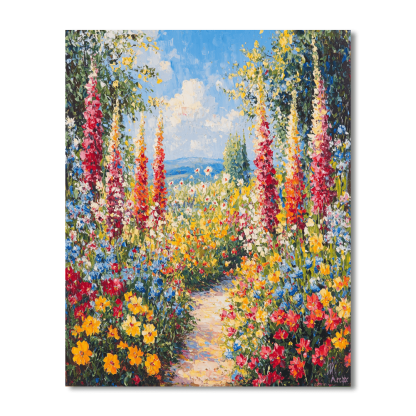Claude Monet Inspired Blossoming Dreams  Numbered Painting Kits