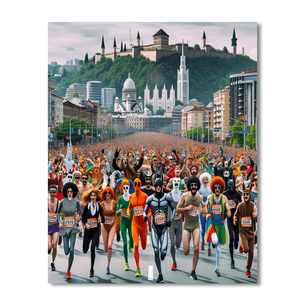 Bay To Breakers - Usa Number Painting