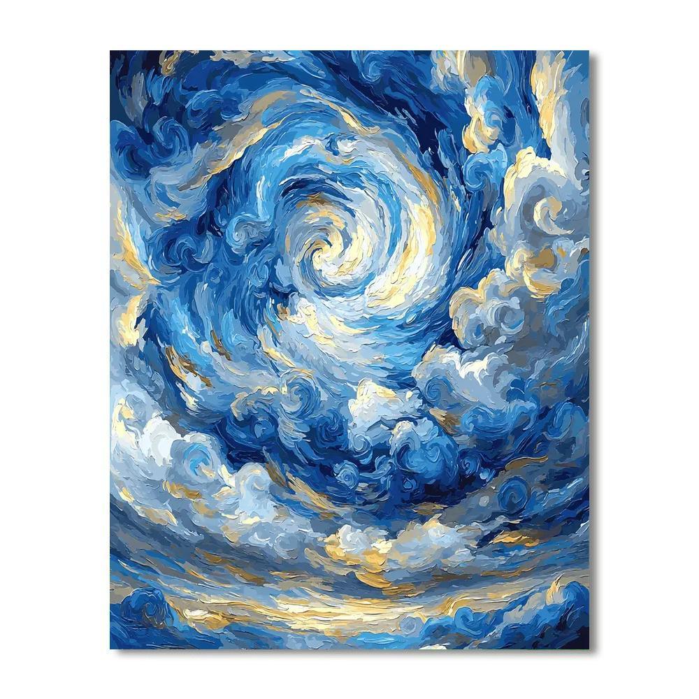 Vincent Van Gogh Inspired Whirling Skies  Painting By Numbers Kit