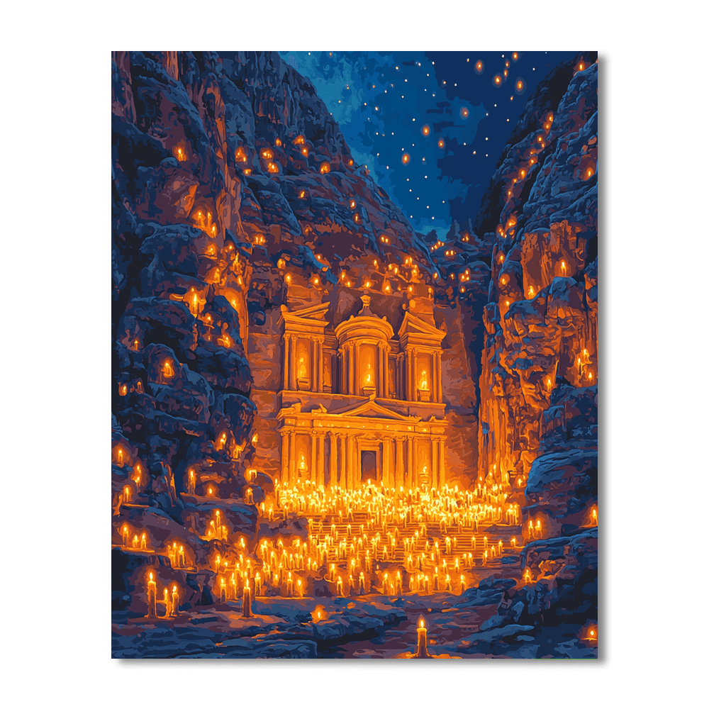 Petra By Night - Jordan Paint By Numbers