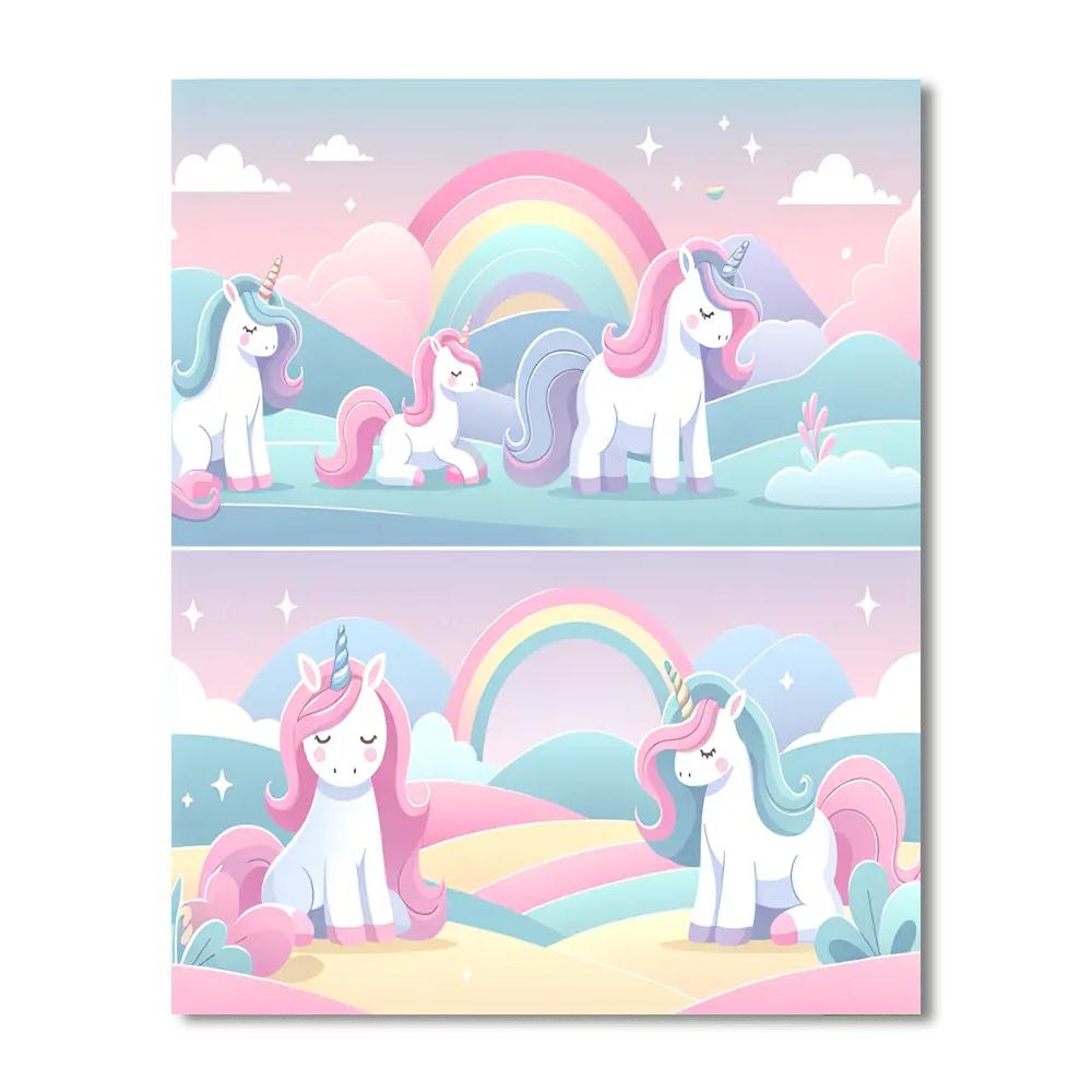 Mystic Unicorn Realm DIY Paint By Numbers