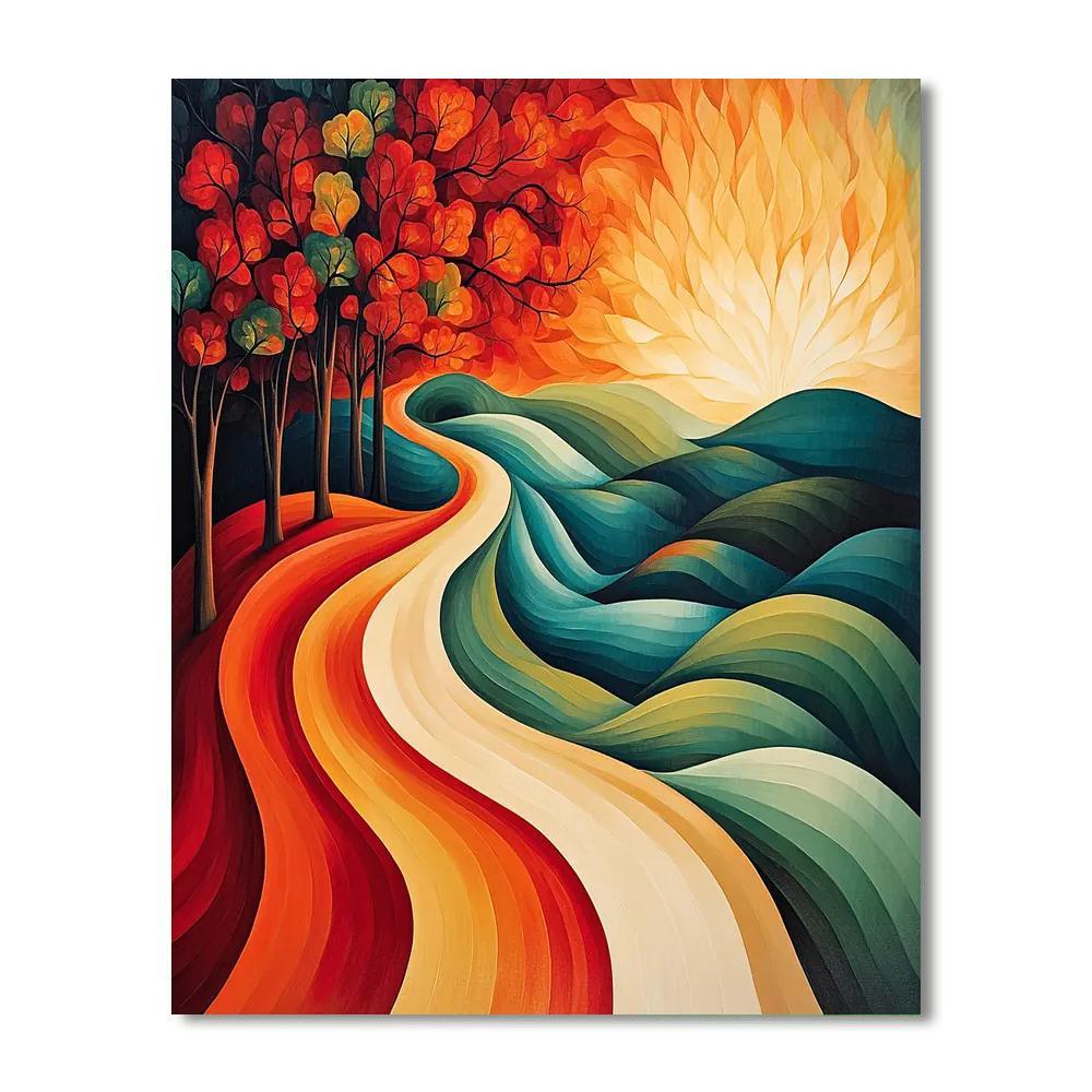 Frida Kahlo Inspired Emotional Landscape Of Transformation  Paint By Numbers Art