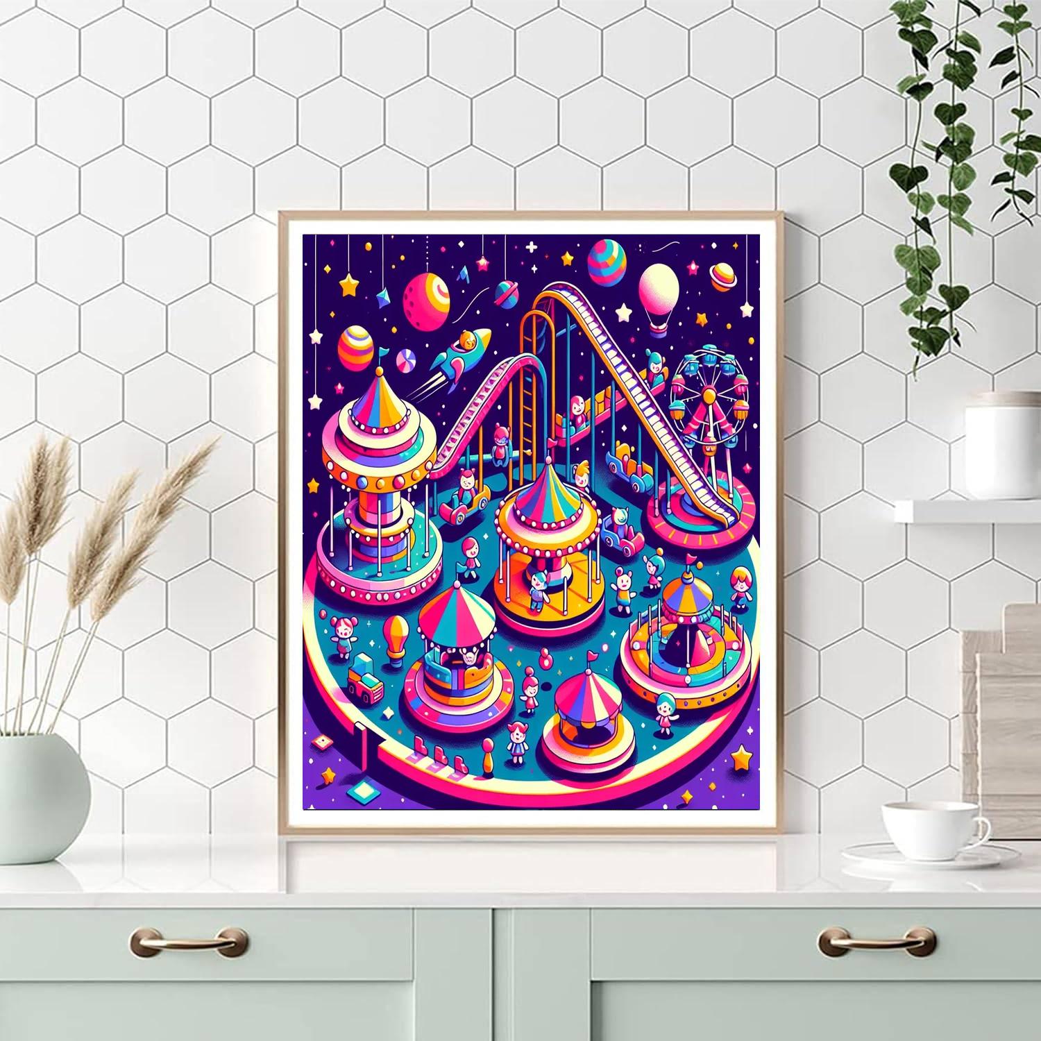 Celestial Carnival Capers Paint By Numbers Art