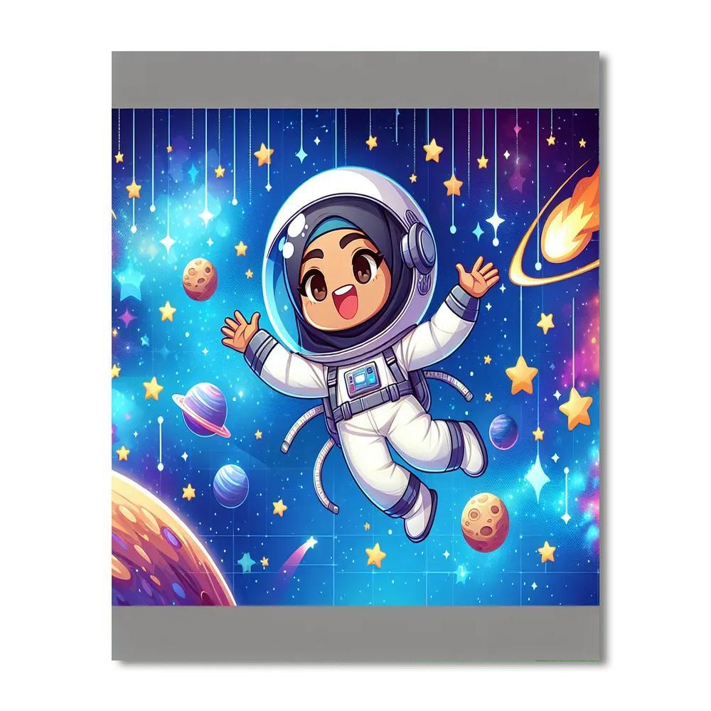 Friendly Space Expedition Paint By Numbers Kits