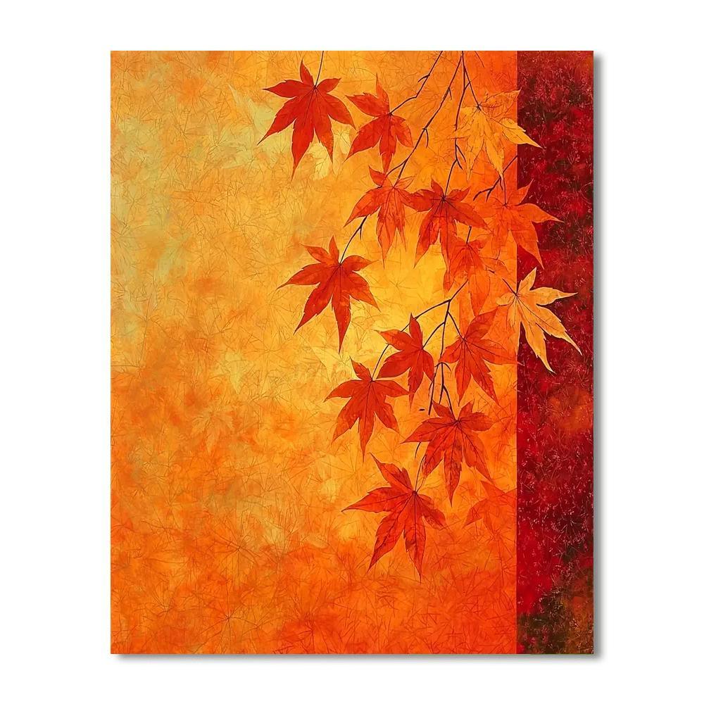 Utagawa Hiroshige Inspired Whispers Of Autumn Winds  Number Painting