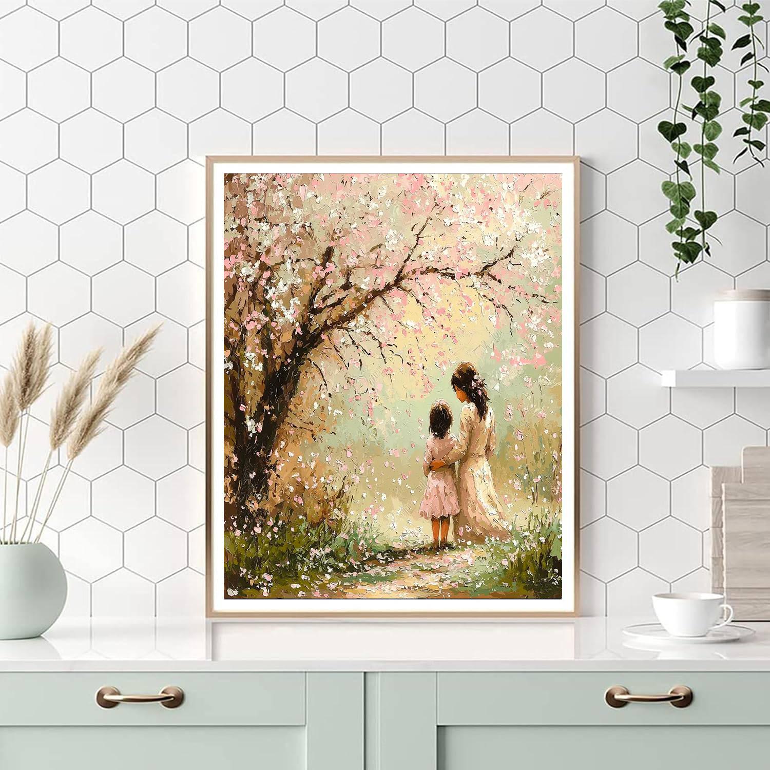 Under The Cherry Blossom Shade Paint By Numbers