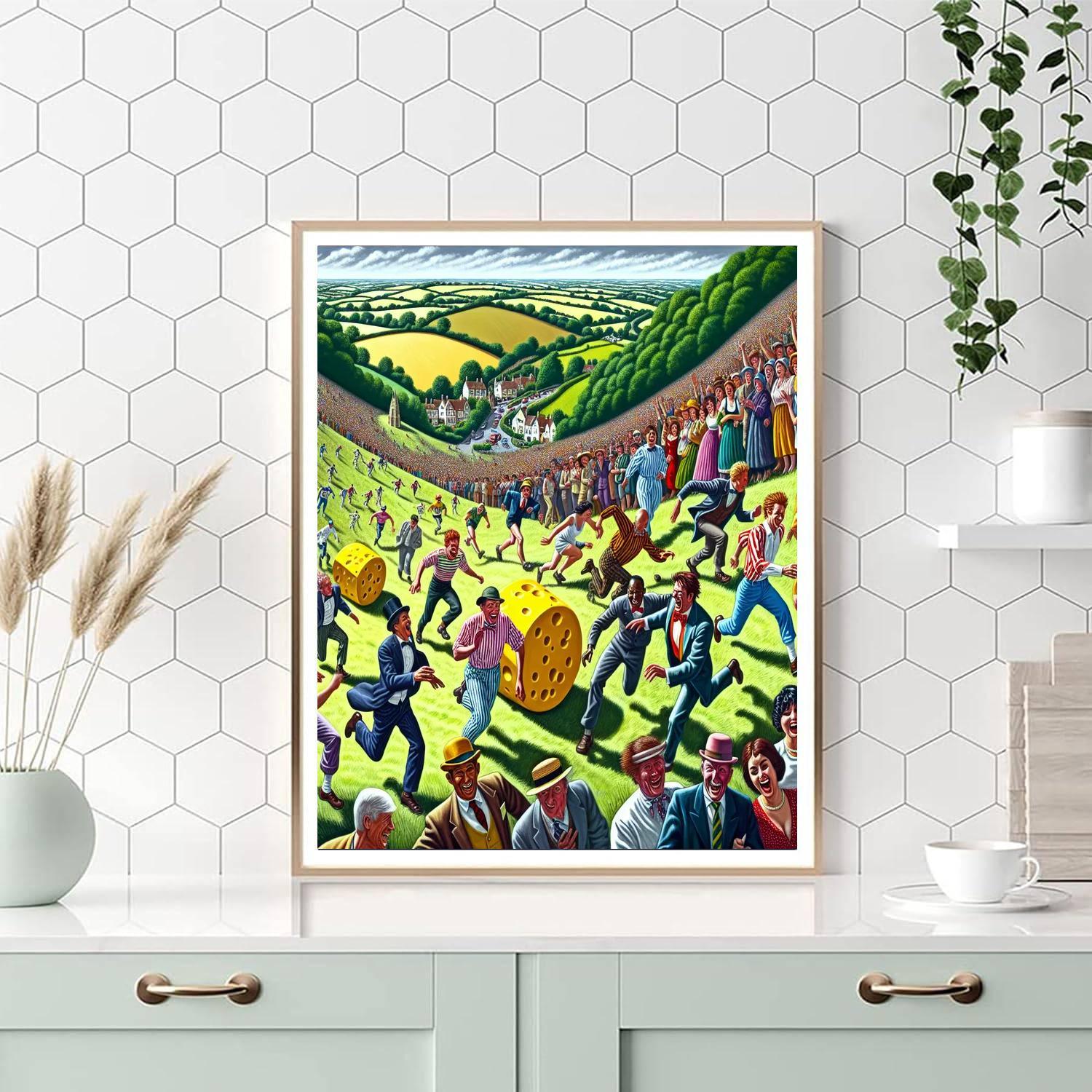 Cheese Rolling Festival - Uk Numbered Painting Kits