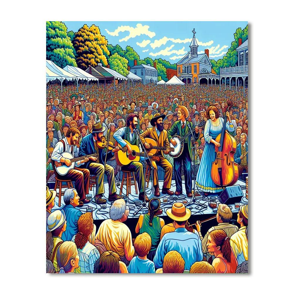 Omagh Bluegrass Festival - Omagh Paint By Numbers Art