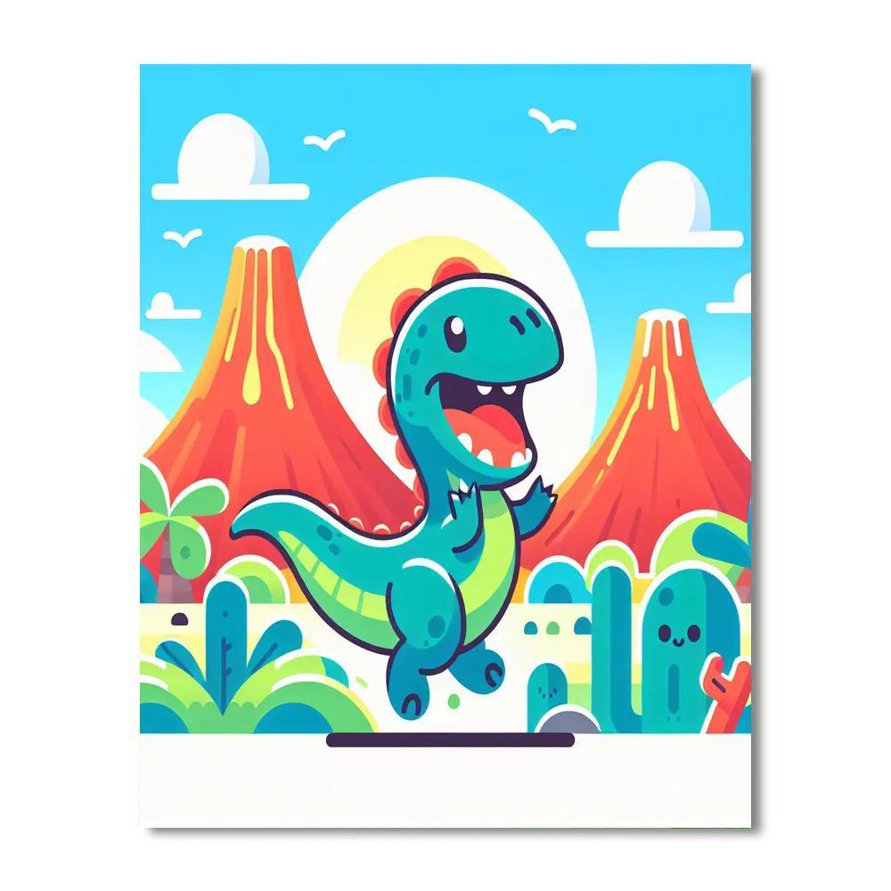 Dinosaur Roar Adventure Paint By Numbers Kits