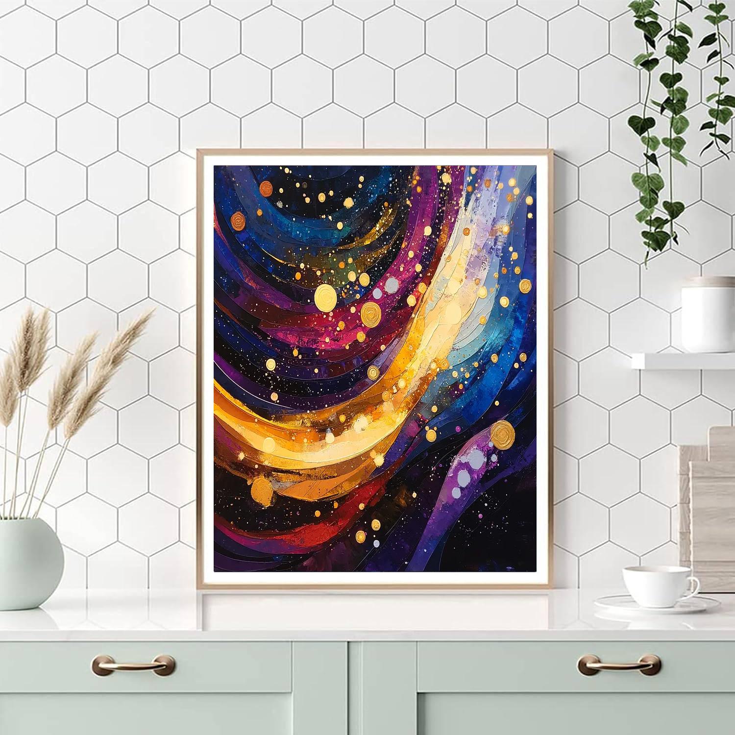 Michelangelo Inspired Radiant Cosmos  Numbered Painting Kits