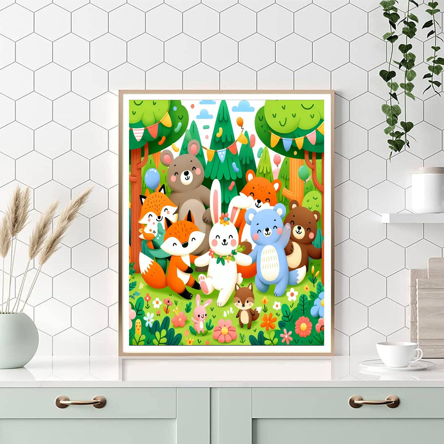 The Joyful Forest Celebration DIY Paint By Numbers