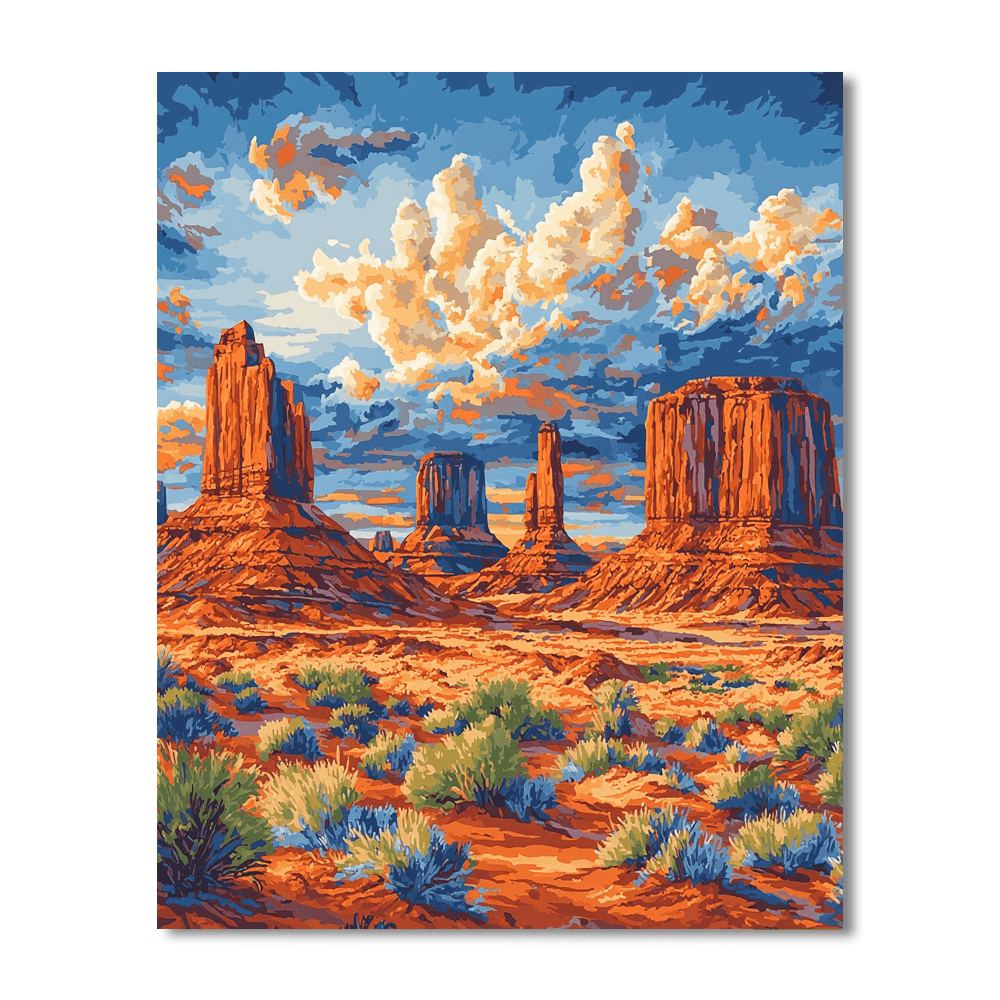Monument Valley - Usa Painting By Numbers Kit