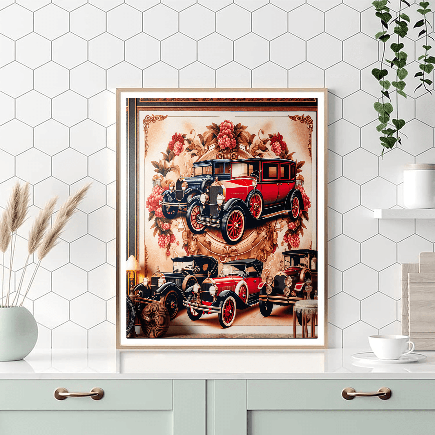 Stylish Vintage Automobiles DIY Paint By Numbers