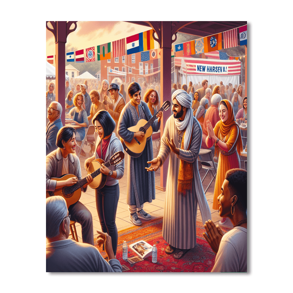 International Festival Of Arts And Ideas - Usa Painting Number Kit