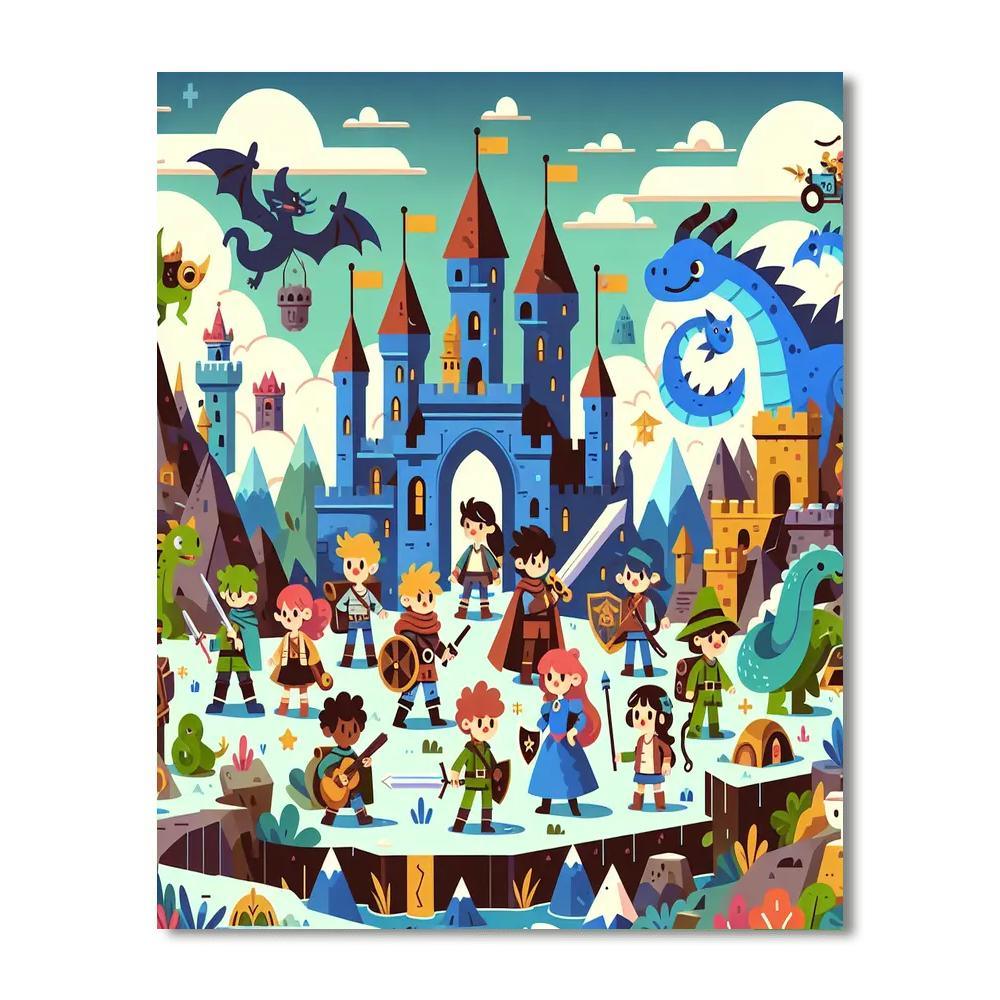 Fantasy Land Quest Painting By Numbers Kit