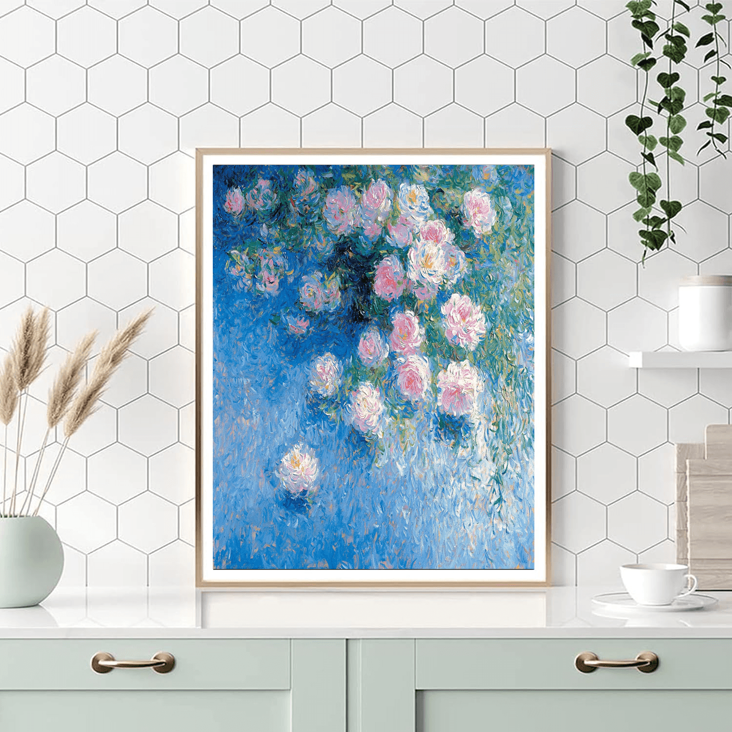 Claude Monet Inspired Blooming Whispers  Paint By Numbers Art