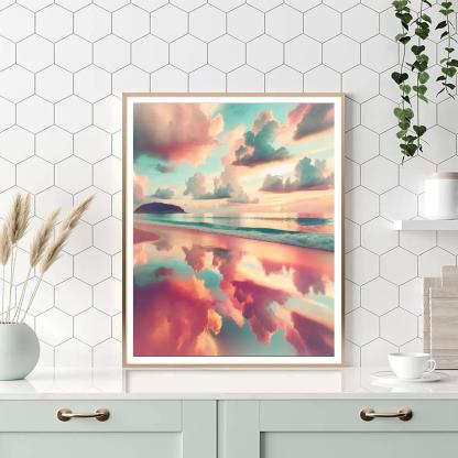 Elegant Seaside Retreat DIY Paint By Numbers