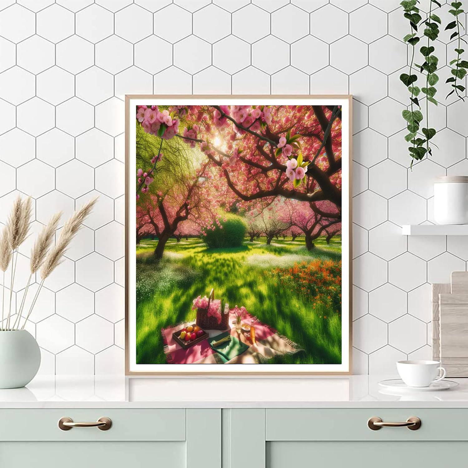 Joyous Spring Picnic Paint By Color