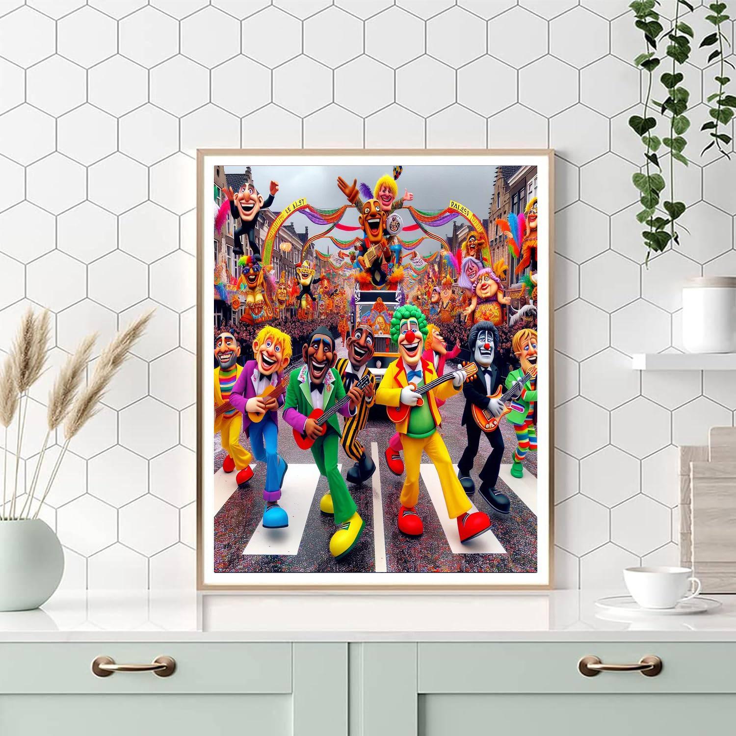 The Carnival Of Aalst - Belgium Paint By Color