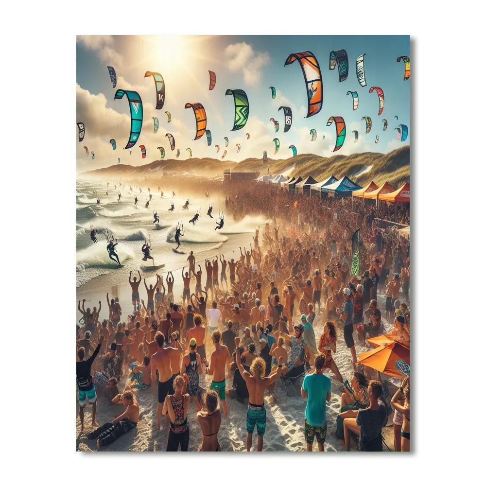 Kitesurf World Cup DIY Paint By Numbers
