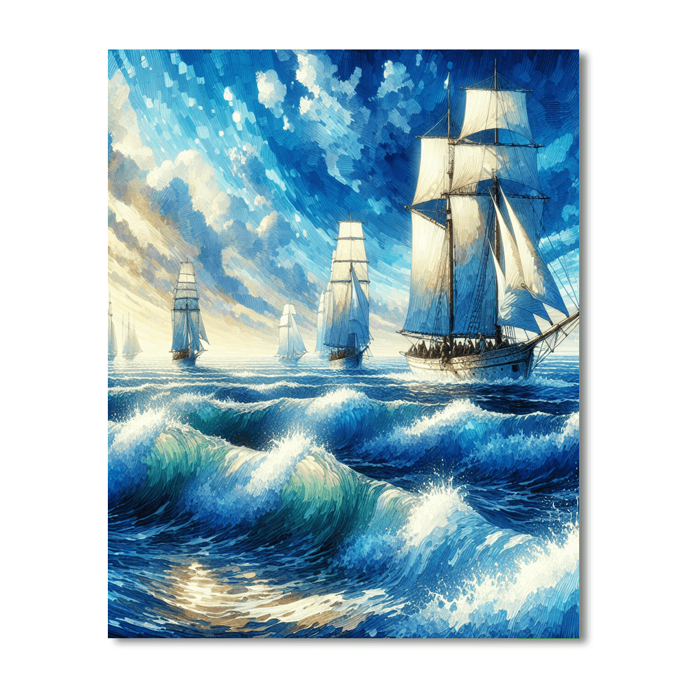 Nautical Adventure Painting By Numbers Kit