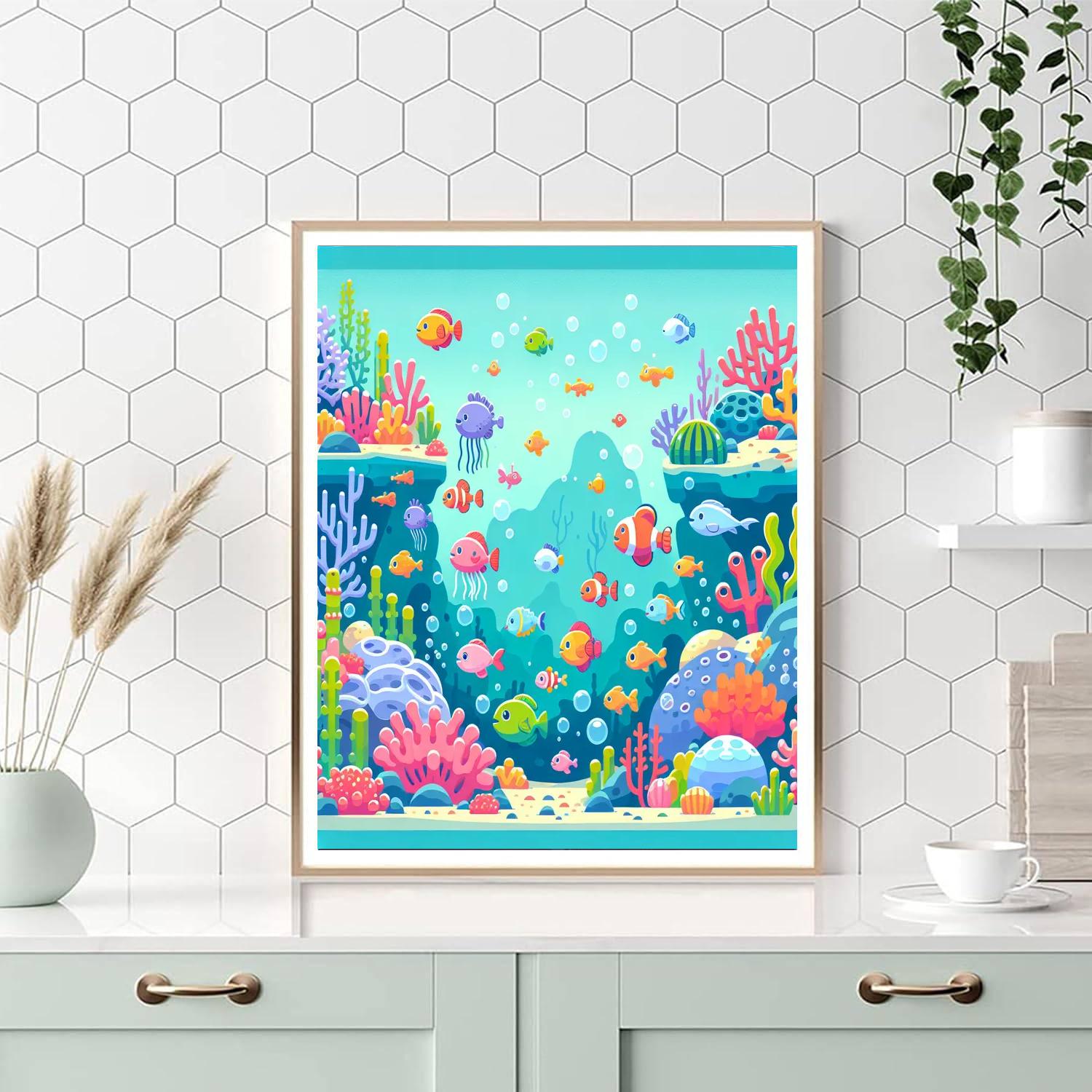 Undersea Exploration Excursion Paint By Numbers Art