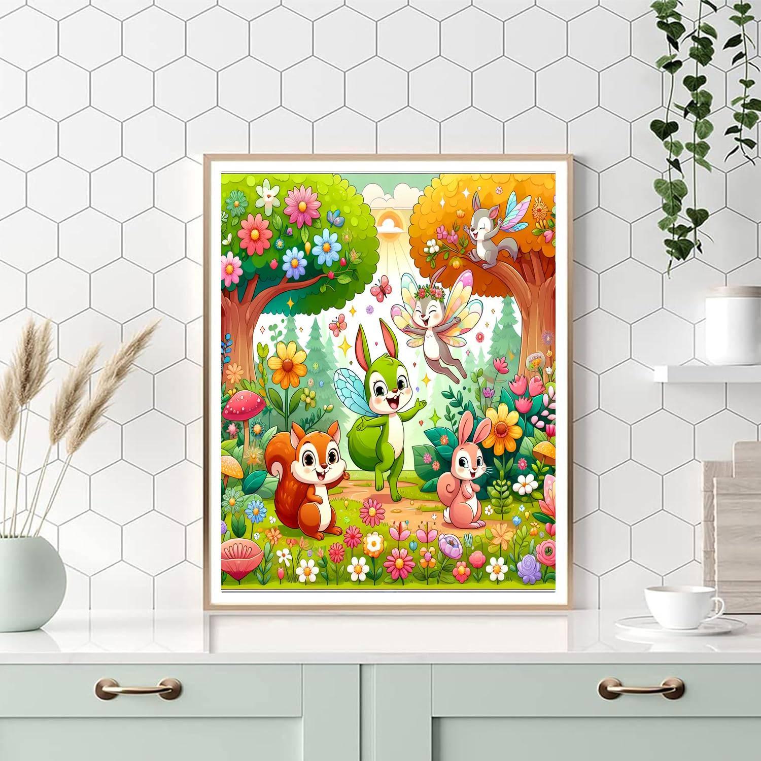 Forest Fairytale Friends Paint By Color