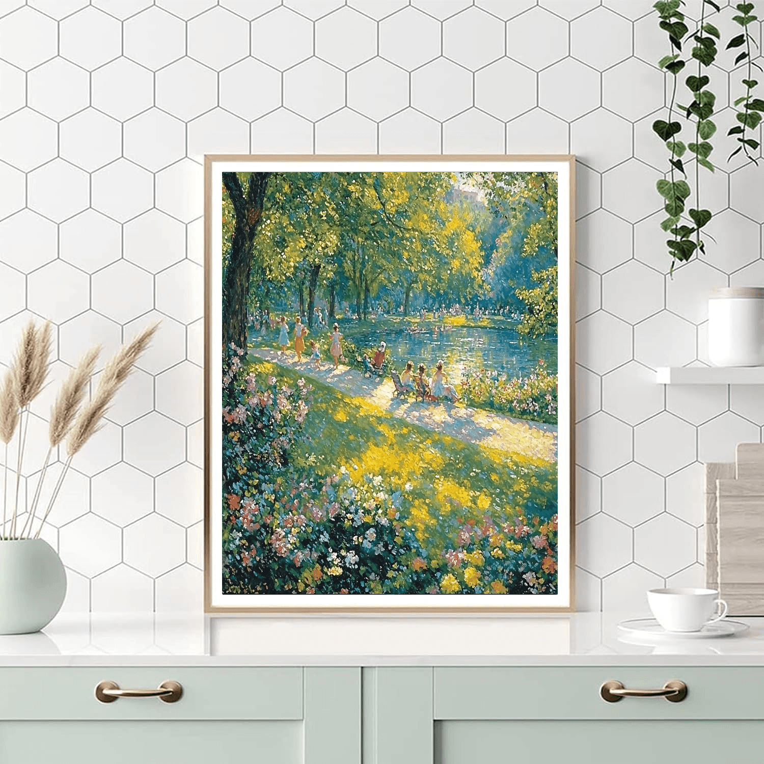 Pierre-Auguste Renoir Inspired A Day At The Park  Numbered Painting Kits