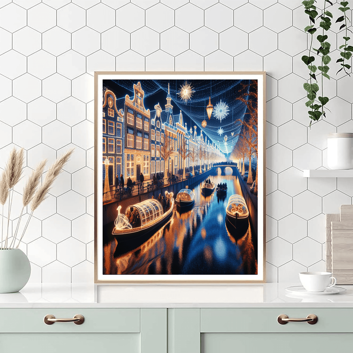 Winter Light Festival - Amsterdam, Netherlands Numbered Painting Kits