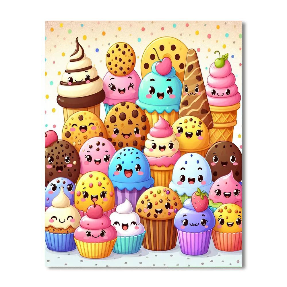 Delightful Desserts Paint By Numbers