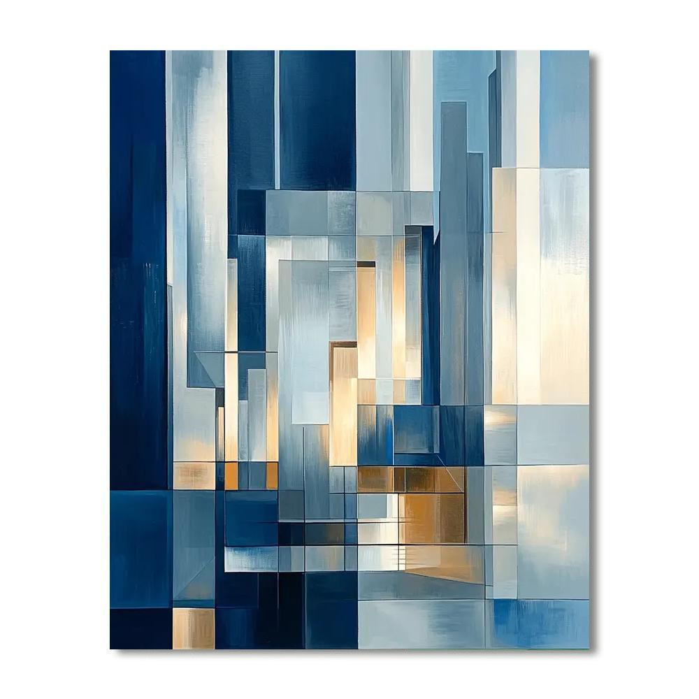 Le Corbusier Inspired Futuristic Technology Hub  Paint By Numbers Kits