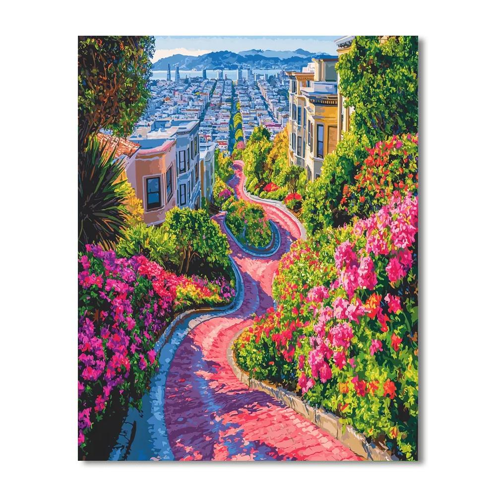 Lombard Street Numbered Painting Kits