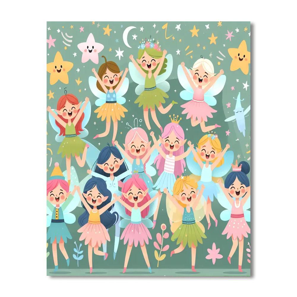 Lively Fairy Fest Numbered Painting Kits