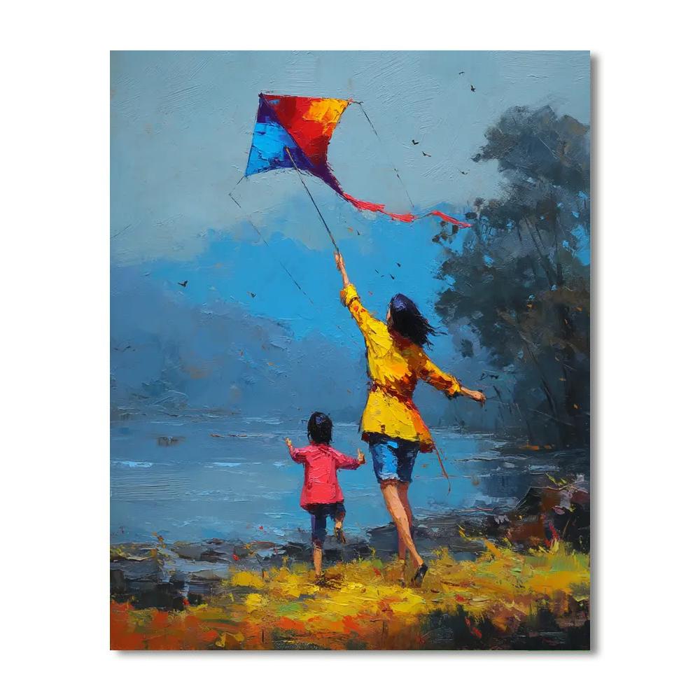 Kite-flying Kisses Paint By Numbers Kits