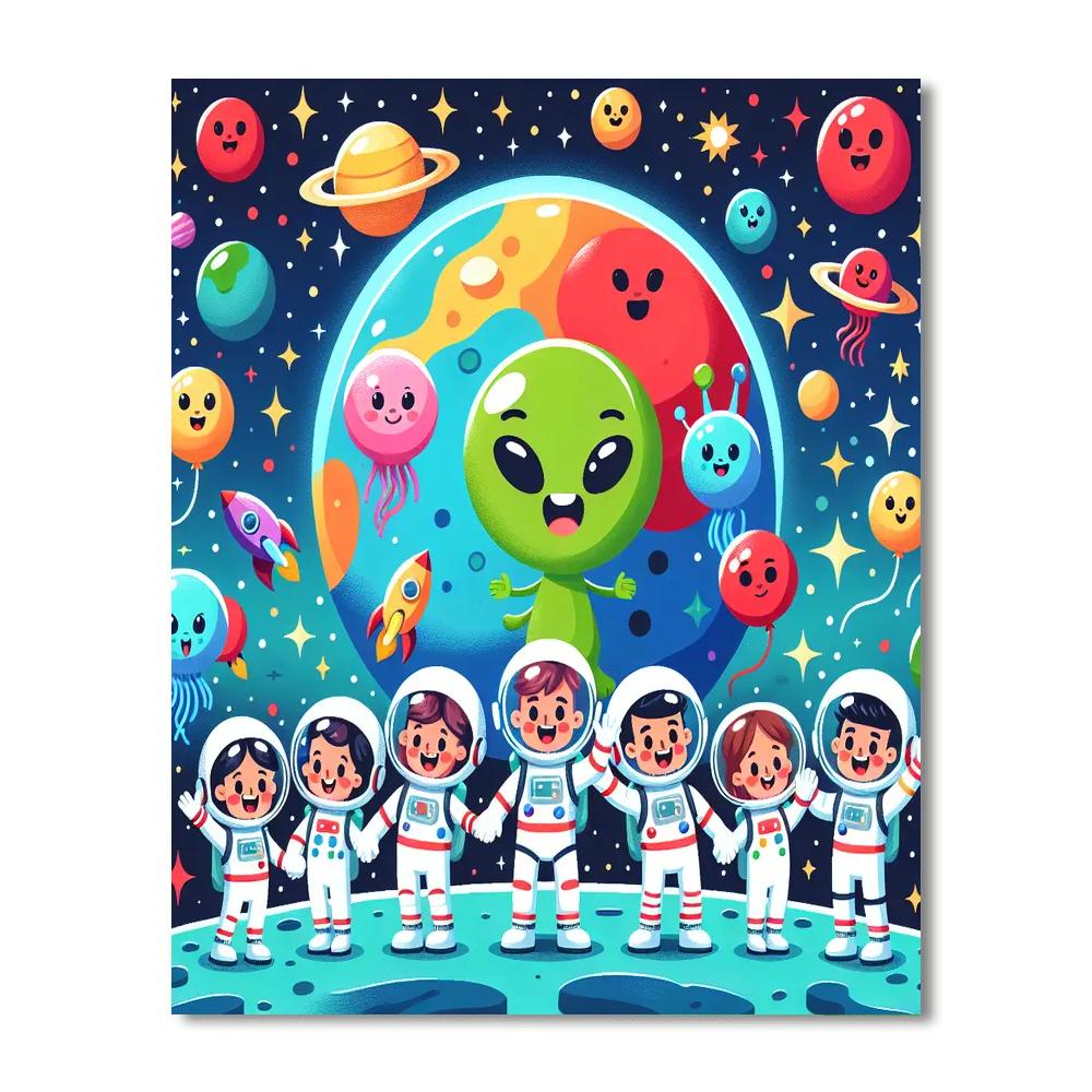 Magical Space Adventures Paint By Numbers