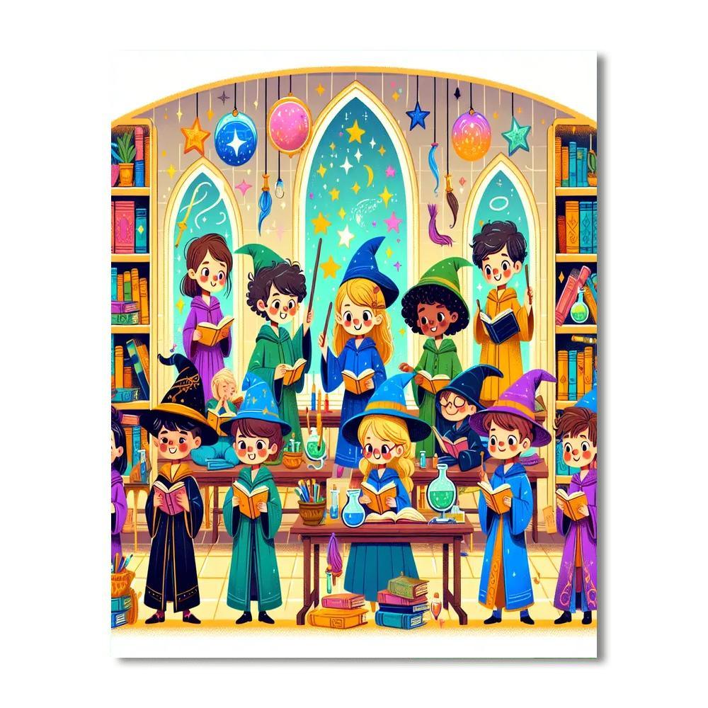 Wondrous Wizardry School Paint By Numbers Kits