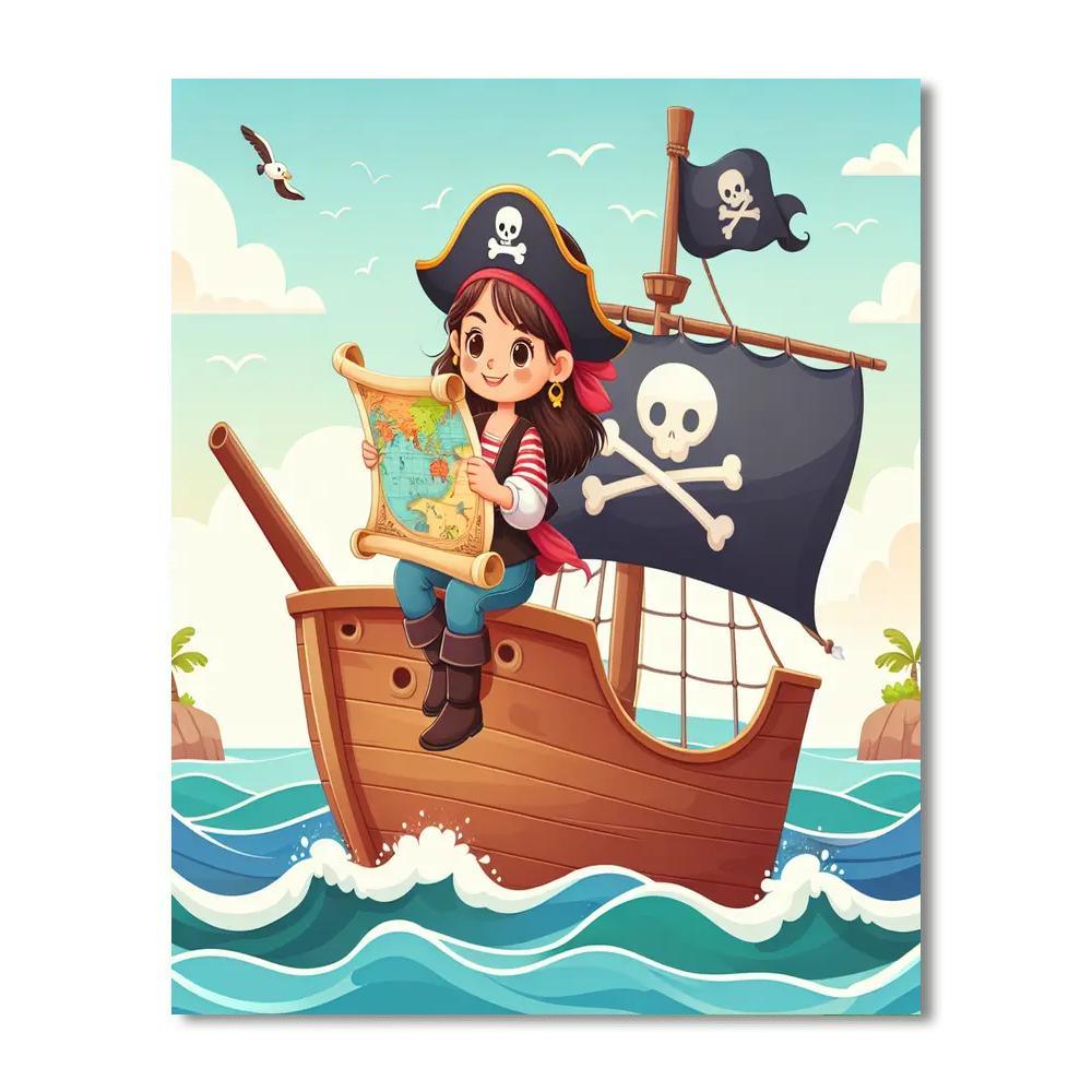 Pirate Seas Adventure Paint By Number