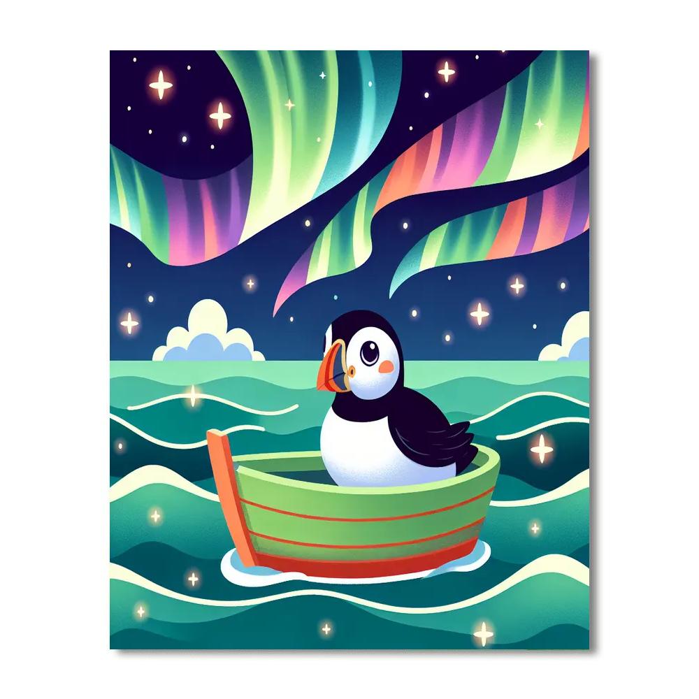Puffin's Northern Lights Cruise Paint By Numbers Kits