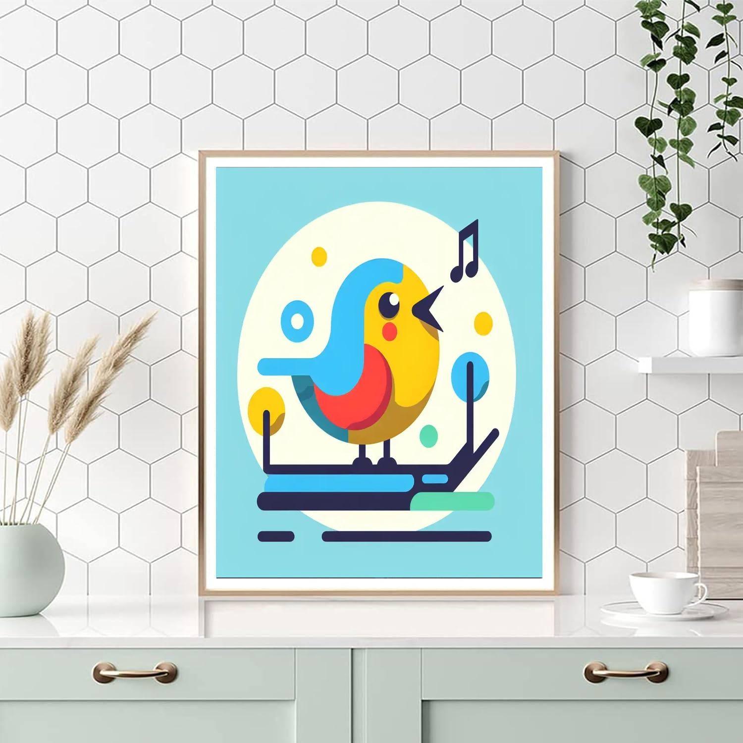 Chirpy Bird Sing-along Paint By Number