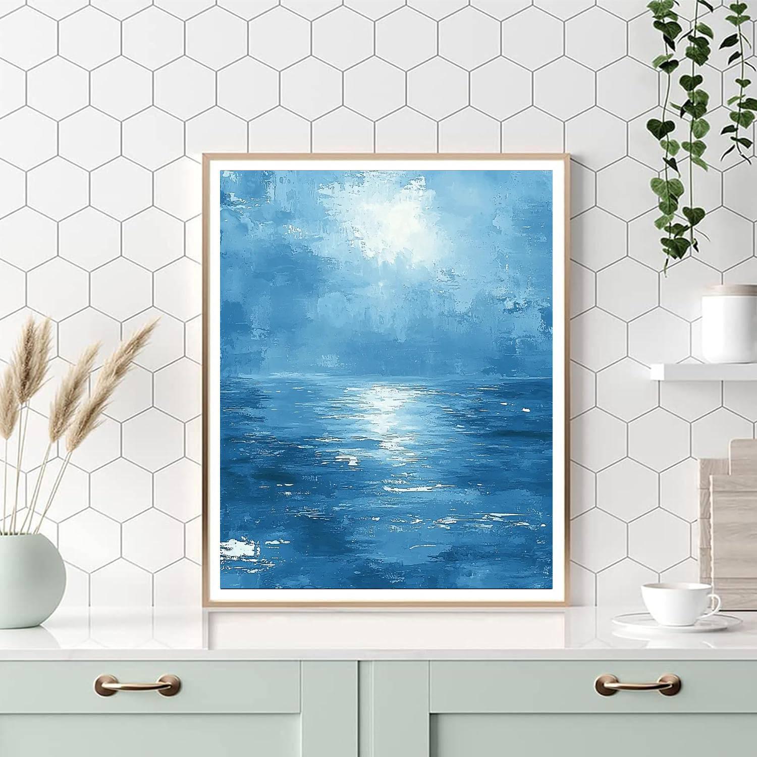 Nandalal Bose Inspired Glistening Reflections  Paint By Numbers