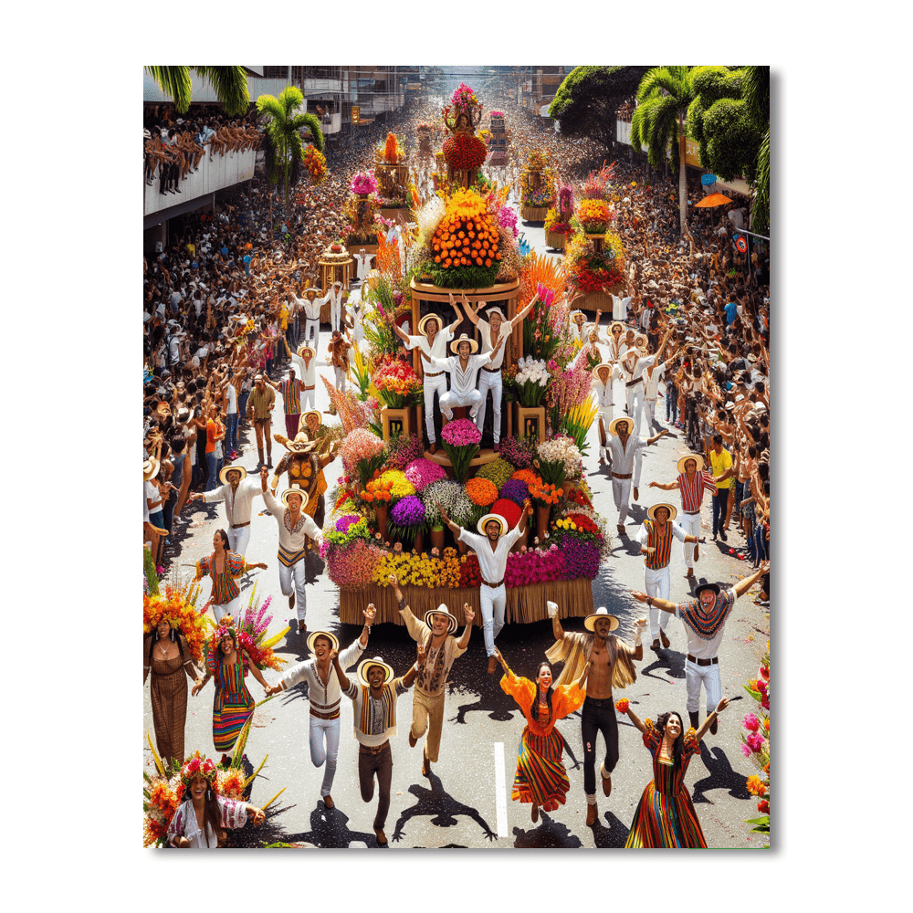 Flower Festival - Mexico Numbered Painting Kits