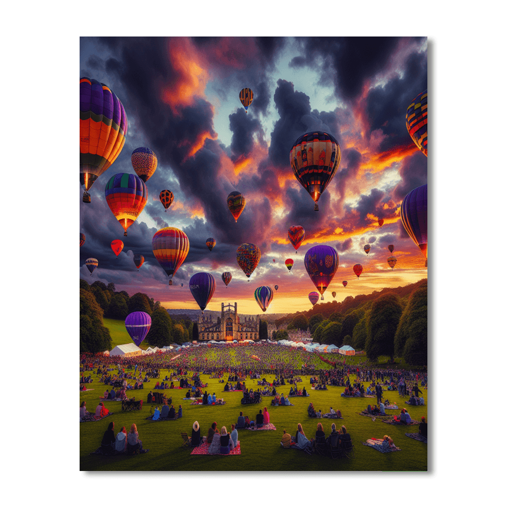 Bristol International Balloon Fiesta - England Paint By Color