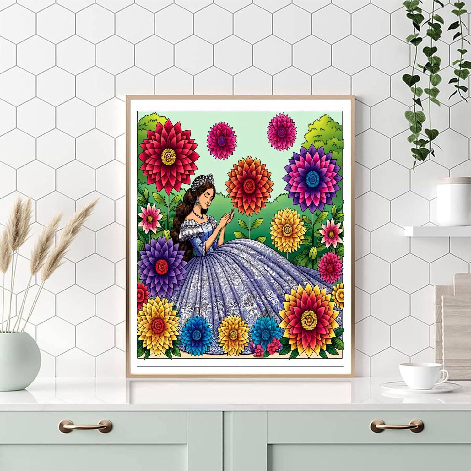 Princess And The Magical Garden Paint By Number