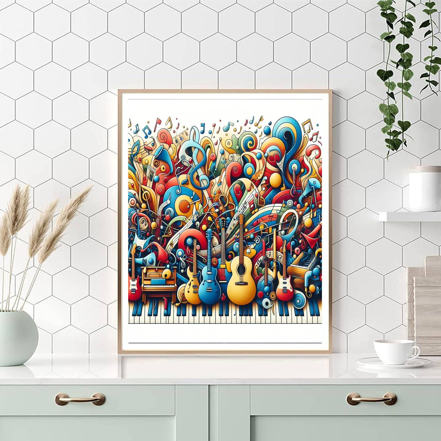 Vibrant Music Symphony Paint By Numbers